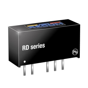 RD-2412D/P, Преобразователи постоянного тока в постоянный с изоляцией 2W DC/DC 1kV UNREG 24Vin +/-12Vout