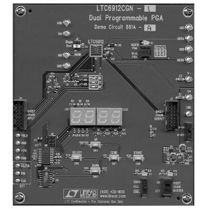 DC861A-B, Средства разработки интегральных схем (ИС) усилителей LTC6912-2 Dual Digitally Controlled PGA