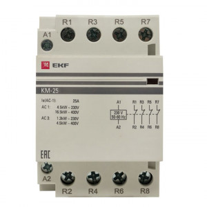 Контактор модульный КМ 25А 4NC (3 мод.) PROxima km-3-25-04