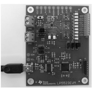 LP5523EVM/NOPB, Средства разработки схем светодиодного освещения  LP5523 EVAL MOD