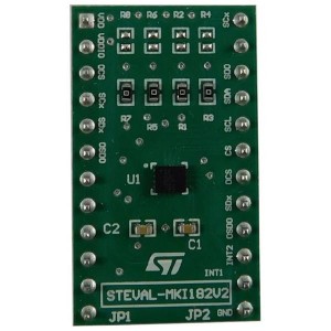 STEVAL-MKI182V2, Инструменты разработки многофункционального датчика ISM330DLC adapter board for a standard DIL24 socket