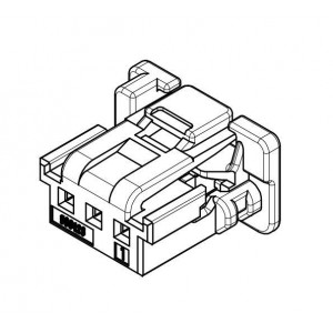 560123-0301, Проводные клеммы и зажимы 2MM CONN RCPT 3 WAY HSG BLK