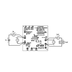DC1610A, Средства разработки интегральных схем (ИС) управления питанием LTC3604EUD Demo Board 2.5A, 15V Monolithic Synchronous Step-Down Regulator