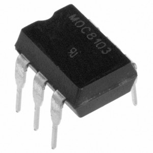 MOC8103, Оптопара транзисторная одноканальная 5.3кВ /30В 0.06A Кус=108...173% 0.26Вт -55...+100°C