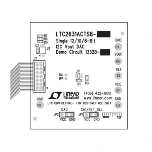 DC1332B-B, Средства разработки интегральных схем (ИС) преобразования данных LTC2631A-LZ12 Demo Board - 12-Bit I2C DA