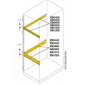 Профиль L=400 H=48 для монтажа аксессуаров(2шт) EB0400