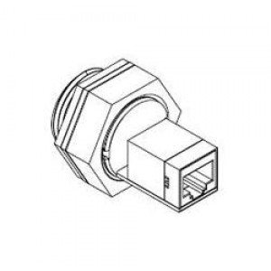 130055-0001, Модульные соединители / соединители Ethernet RCPT BLKHD ENET PASS-THRU