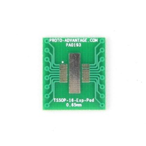 PA0193, Панели и адаптеры TSSOP-16-Exp-Pad to DIP-16 SMT Adapter