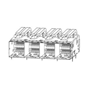 2180736-1, Соединители для ввода/вывода MiniSAS HD 1x4 RCPT RECEPTACLE ASSY W/LP