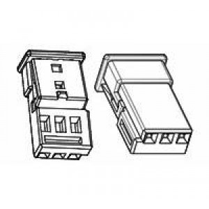 1743164-2, Автомобильные разъемы MQS 3P PLUG HSG