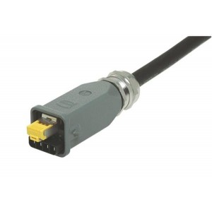 09451151760, Модульные соединители / соединители Ethernet RJI HAN3A RJ45 HYBR 10G PLUG MET