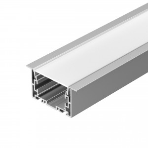 Профиль с экраном S2-LINIA69-F-2500 ANOD+OPAL 021177, Комплект с экраном. Алюминиевый анодированный профиль для светодиодных лент и линеек. Габаритные размеры (LхWхH): 2500x69x35 мм. В комплекте профиль, PC матовый экран. Ширина площадки для ленты 34 мм. Светопропускание экрана 85%.