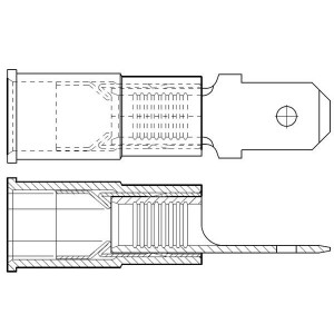 19025-0004, Клеммы MALE 18-22 AWG