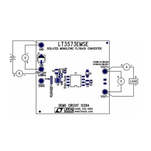 DC1228A, Средства разработки интегральных схем (ИС) управления питанием LT3573EMSE - 24Vin to 5Vout at 1A Isolat