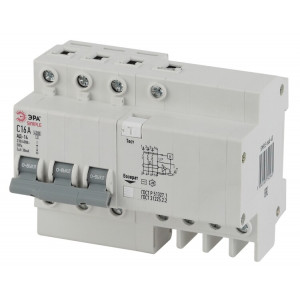 SIMPLE-mod-36 SIMPLE Автоматический выключатель дифференциального тока 3P+N 16А 30мА тип АС х-ка Б0039294