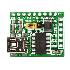 MIKROE-483, Средства разработки интерфейсов USB UART 6x1 W/ CONNECTOR