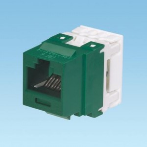 NK688MGR, Модульные соединители / соединители Ethernet NK Cat 6 punchdown jack module - Green