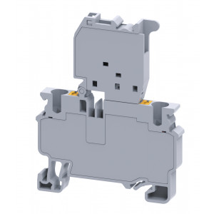 Предохранительная клемма CPF4L110-240V, Предохранительная клемма, светодиодная индикация LED 110-240V, тип фиксации провода: push-in, номинальное сечение: 4 мм кв., 10A, 1000V, ширина: 6 мм, цвет: серый, тип монтажа: DIN 35