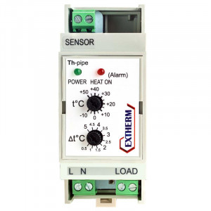 Термостат для управления системой электрообогрева на трубопроводах/резервуарах с настраиваемым гистерезисом Th-pipe EXTHERM Th-pipe
