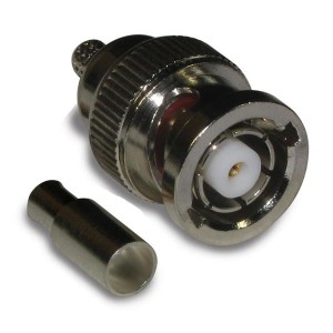 112132RP, РЧ соединители / Коаксиальные соединители BNC CRIMP PLUG RG- 174, 316 REV POL