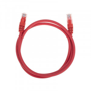 Патч-корд U/UTP CAT 6 RJ45-RJ45 26AWG LSZH красн. 1м 02-0293-1