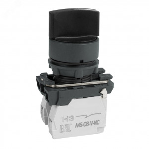 Переключатель OptiSignal D22 C5-S-33 3 поз с фиксацией пластик 2НО XB5AD33 (14шт) 332186