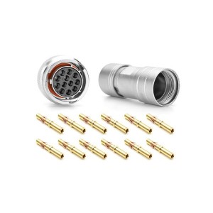 RT061412SNH03SS-K, Стандартный цилиндрический соединитель Plug Kit, Socket, wi silicone seal IP69k