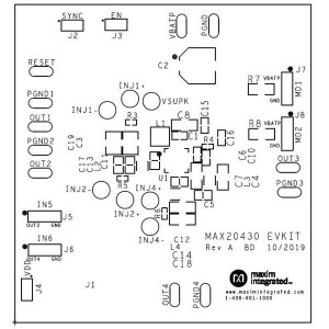 MAX20430EVKIT#, Средства разработки интегральных схем (ИС) управления питанием EvKit for MAX20430HV, ASIL PMIC for automotive compact radars