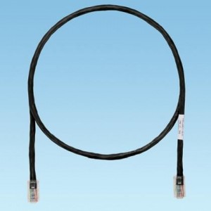 UTPCH6BLY, Кабели Ethernet / Сетевые кабели Copp PCord, Cat 5e, Black UTP Cab