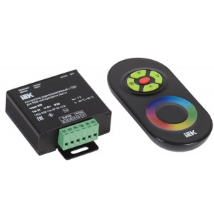 Контроллер с ПДУ радио RGB 3 канала 12В 4А 144Вт черный LSC1-RGB-144-RF-20-12-B