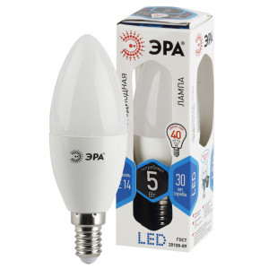 Лампочка светодиодная STD LED B35-5W-840-E14 E14 / Е14 5 Вт свеча нейтральный белый свет Б0018872