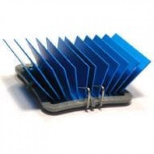 ATS-50325P-C1-R0, Радиаторы maxiFLOW Heatsink with maxiGRIP Attachment, T766, Blue-Anodized, 32.5x32.5x17.5mm