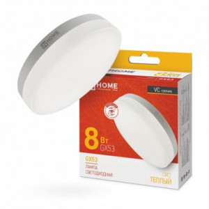 Лампа светодиодная LED-GX53-VC 8Вт таблетка 3000К тепл. бел. GX53 760лм 230В 4690612020723