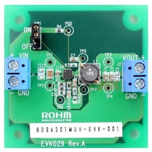 BD9A301MUV-EVK-001, Средства разработки интегральных схем (ИС) управления питанием Evaluation Board For BD9A301MUV-LBE2