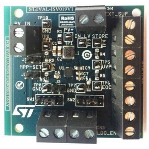 STEVAL-ISV019V1, Средства разработки интегральных схем (ИС) управления питанием Evaluation board for SPV1050 ULP energy harvester and battery charger - boost configuration