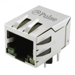 JXD0-0029NL, Модульные соединители / соединители Ethernet RJ45 1x1 Tab Dwn 1:1 GreenPHY 1000Base-T