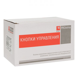 Кнопка ABLFS-22 с подсветкой красный NO+NC 230В PROxima ablfs-22-r