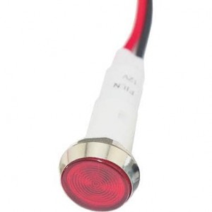 FL1P-10NW-4-R2V, Светодиодные панельные индикаторы LED RED 10MM NUT 2VAC/DC