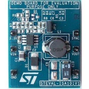STEVAL-ISA101V1, Средства разработки интегральных схем (ИС) управления питанием 2A DC Step Down REG L5973D 4V to36V BRD