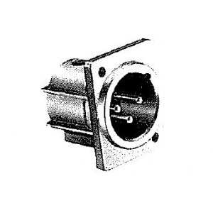 HA16RM-3PB(76), Разъемы XLR 3P R/A RECEPTACLE T/H PANL MNT SIL PLT