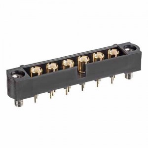 M80-MV311M2-06, Power to the Board MALE VERT 3.0 COAX 6 POS 6 GHz 50 Ohm