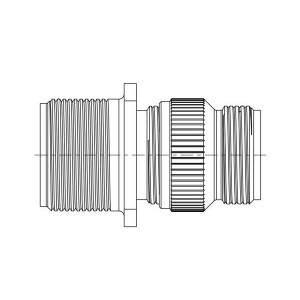 ACS02A18-11P-023, Круговой мил / технические характеристики соединителя 5C 5#12 Pin REC BOX