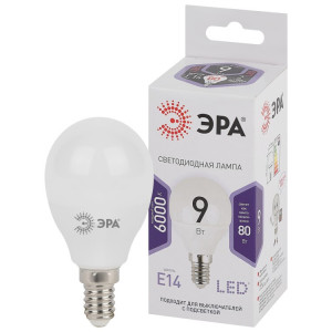 Лампочка светодиодная STD LED P45-9W-860-E14 E14 / Е14 9Вт шар холодный дневной свет Б0031411