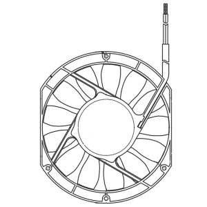 1619FT-04W-B86-B50, Вентиляторы постоянного тока DC Axial Fan, 40x48mm, 12VDC, 29CFM, Rib, Ball Bearing, Tachometer, PWM, 4-Wire