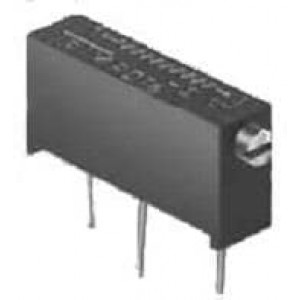 3009P-1-101LF, Подстроечные резисторы - сквозное отверстие 100 OHMS 10% 3/4inch rectangular