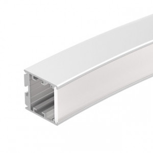 Профиль SL-ARC-3535-D1500-N90 WHITE (1180мм, дуга 1 из 4) 026597, Алюминиевый профиль для составления круга диаметром 1500мм, для радиусной светодиодной линейки, свечение в центр круга, длина ? от круга 1500мм. Внутренний диаметр 1442мм, внешний диаметр 1512мм. Цвет - белый RAL9003 (порошковая окраска). Габаритные разме