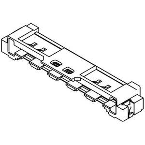 501864-5090, Соединители FFC и FPC 0.5 FFC To Board RA Type 50Ckt EmbsTpPkg