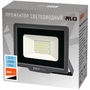 Прожектор светодиодный PFL-C3 20Вт 6500К IP65 ДО закален. прозр. стекло 5023543A