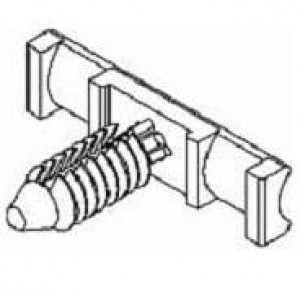 12045640-B, Автомобильные разъемы TAPE-ON CLIP NAIL 6.35DIA