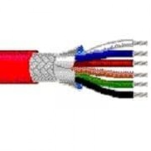 83606 002100, Многожильные кабели 20AWG 6C SHIELD 100ft SPOOL RED